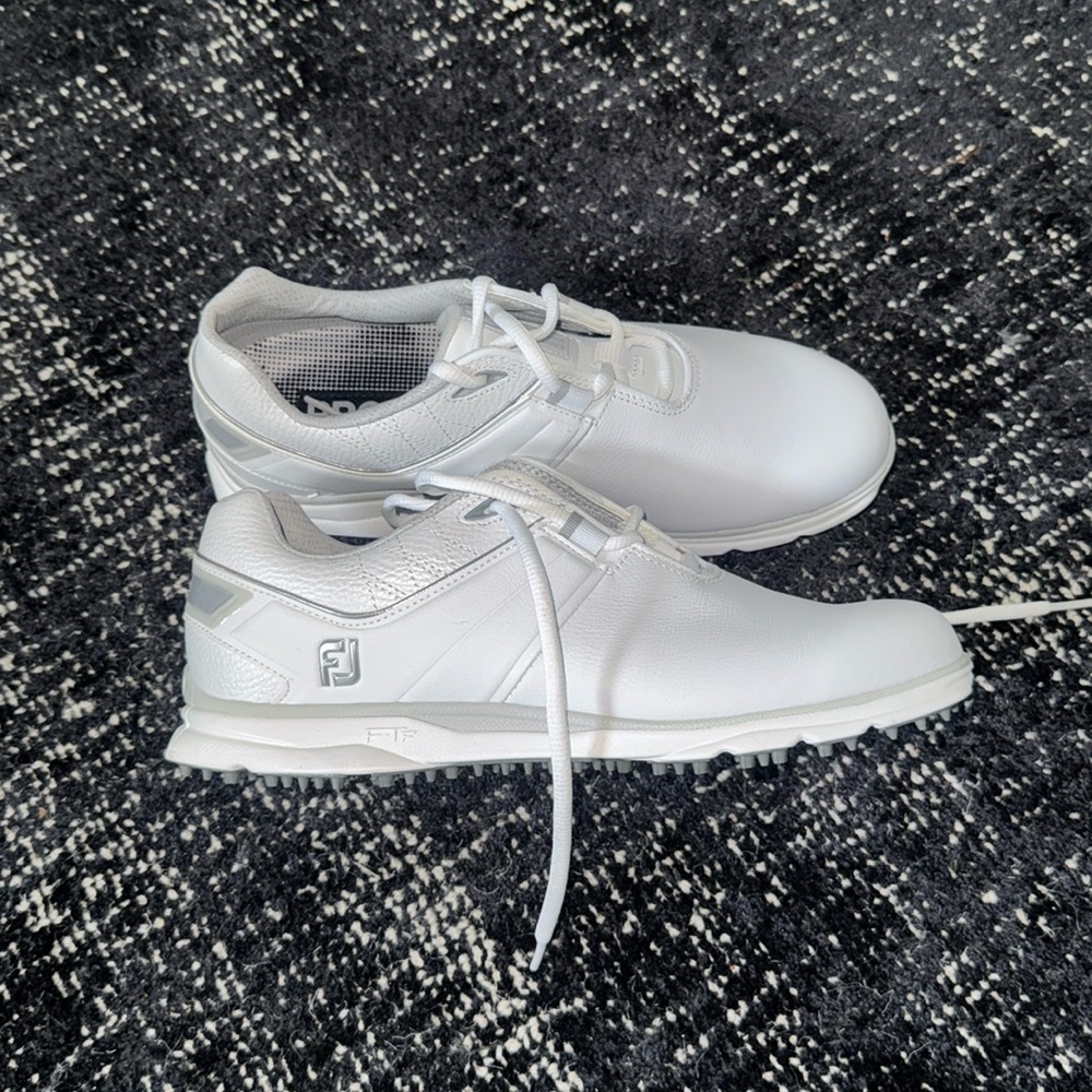 FootJoy All-White Spikeless Athletic Golf Shoes